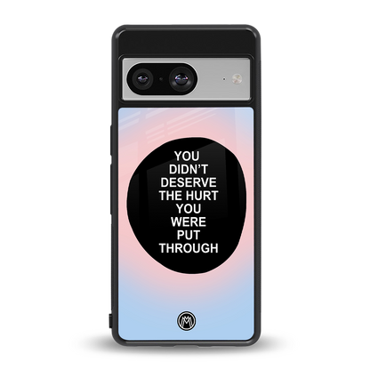 hurt back phone cover | glass case for Google Pixel 8