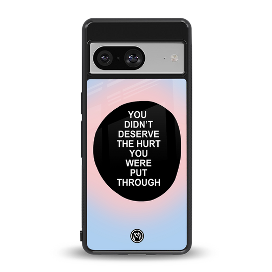 hurt back phone cover | glass case for Google Pixel 8