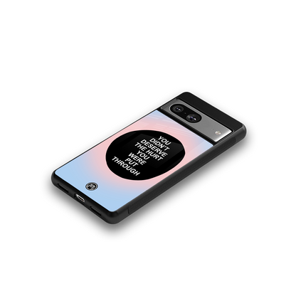 hurt back phone cover | glass case for Google Pixel 8