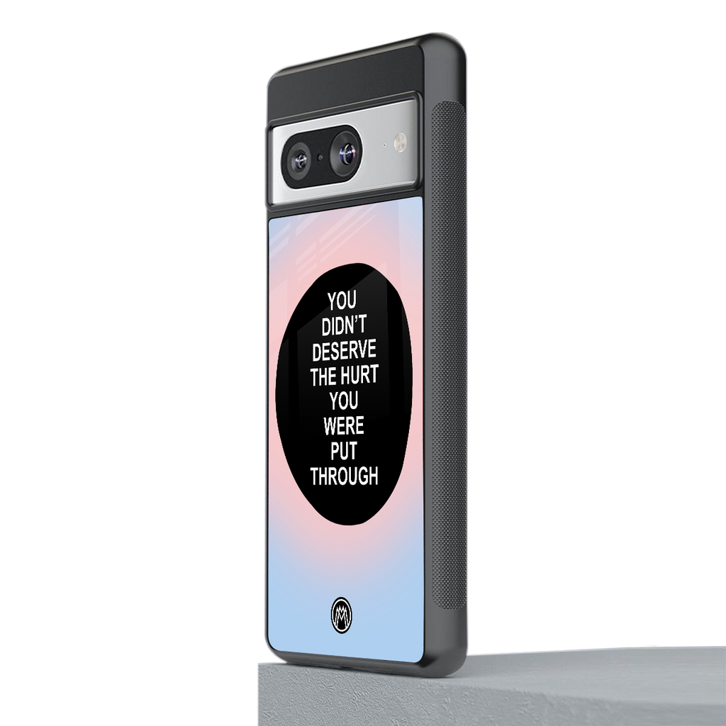 hurt back phone cover | glass case for Google Pixel 8
