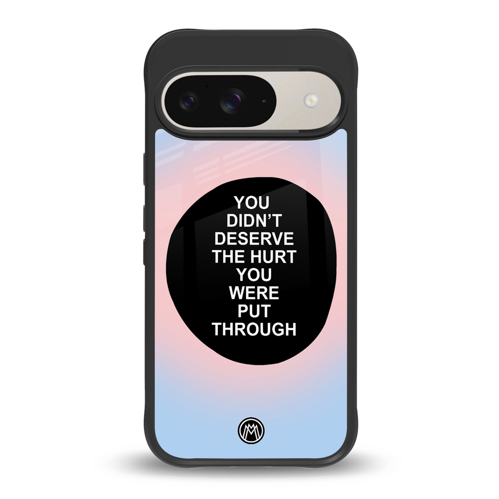 hurt back phone cover | glass case for google pixel 9