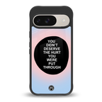 hurt back phone cover | glass case for google pixel 9