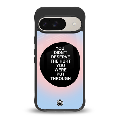 hurt back phone cover | glass case for google pixel 9
