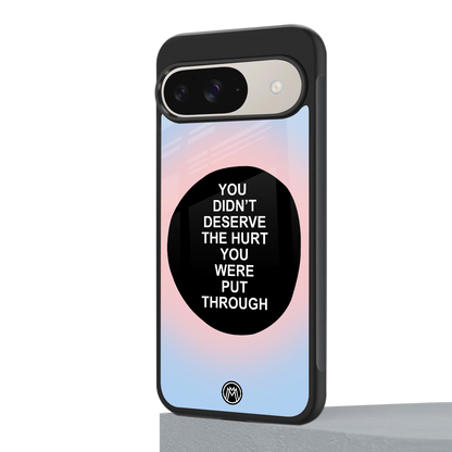 hurt back phone cover | glass case for google pixel 9