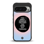 hurt back phone cover | glass case for google pixel 9 pro
