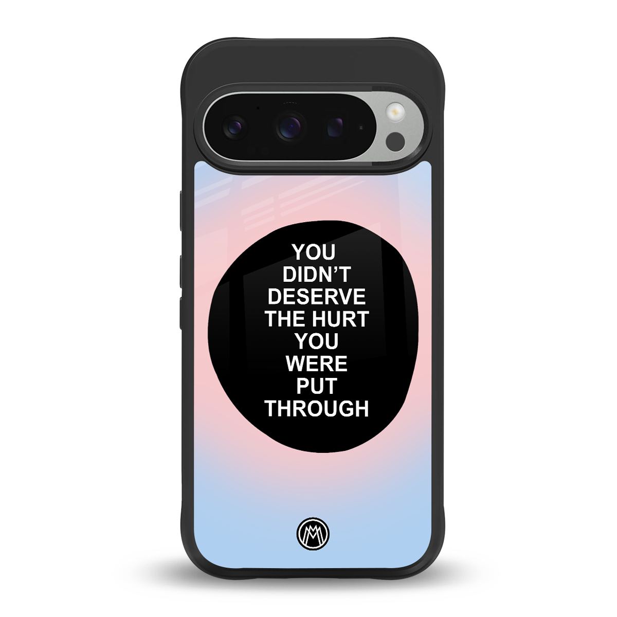hurt back phone cover | glass case for google pixel 9 pro xl