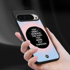 hurt back phone cover | glass case for google pixel 9 pro xl