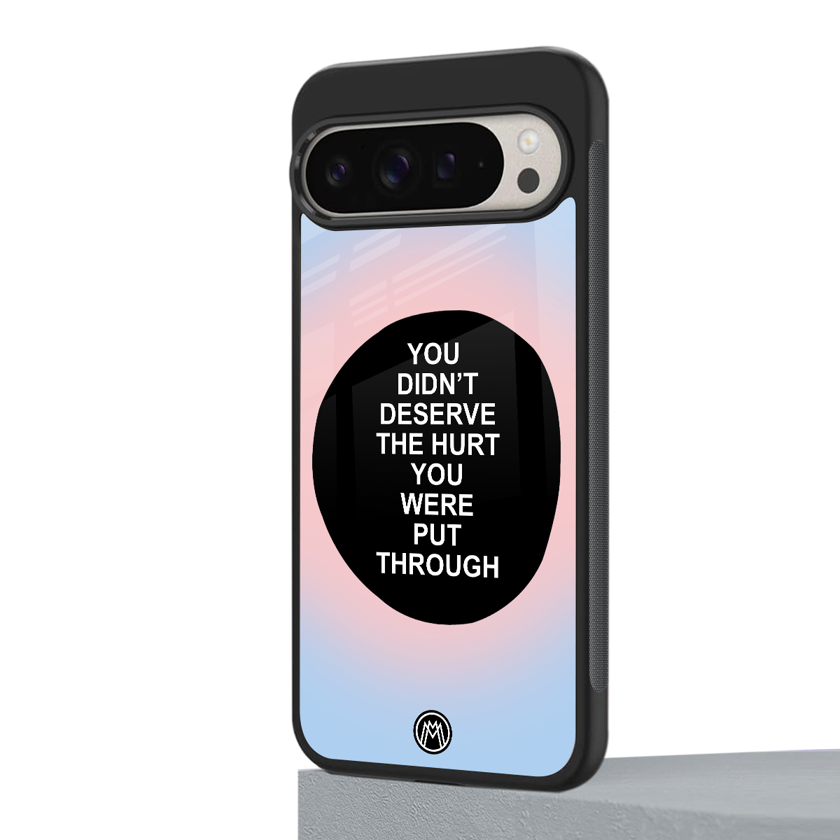 hurt back phone cover | glass case for google pixel 9 pro