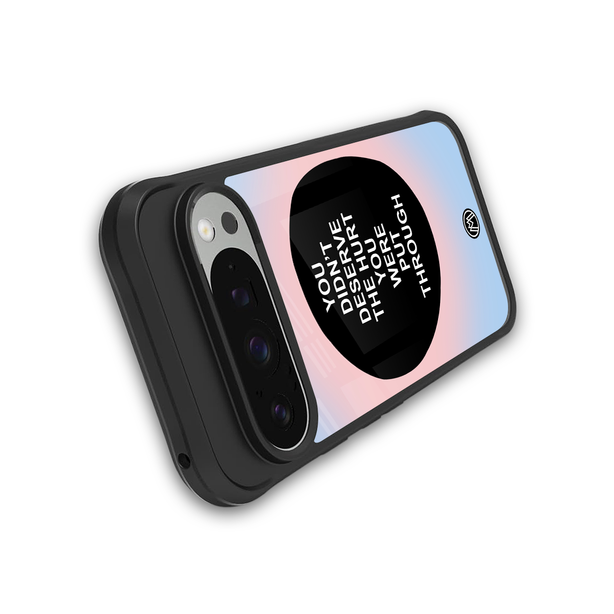 hurt back phone cover | glass case for google pixel 9 pro xl