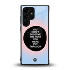 hurt back phone cover | glass case for samsung galaxy s23 ultra
