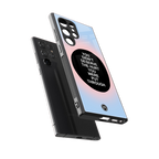 hurt back phone cover | glass case for samsung galaxy s23 ultra