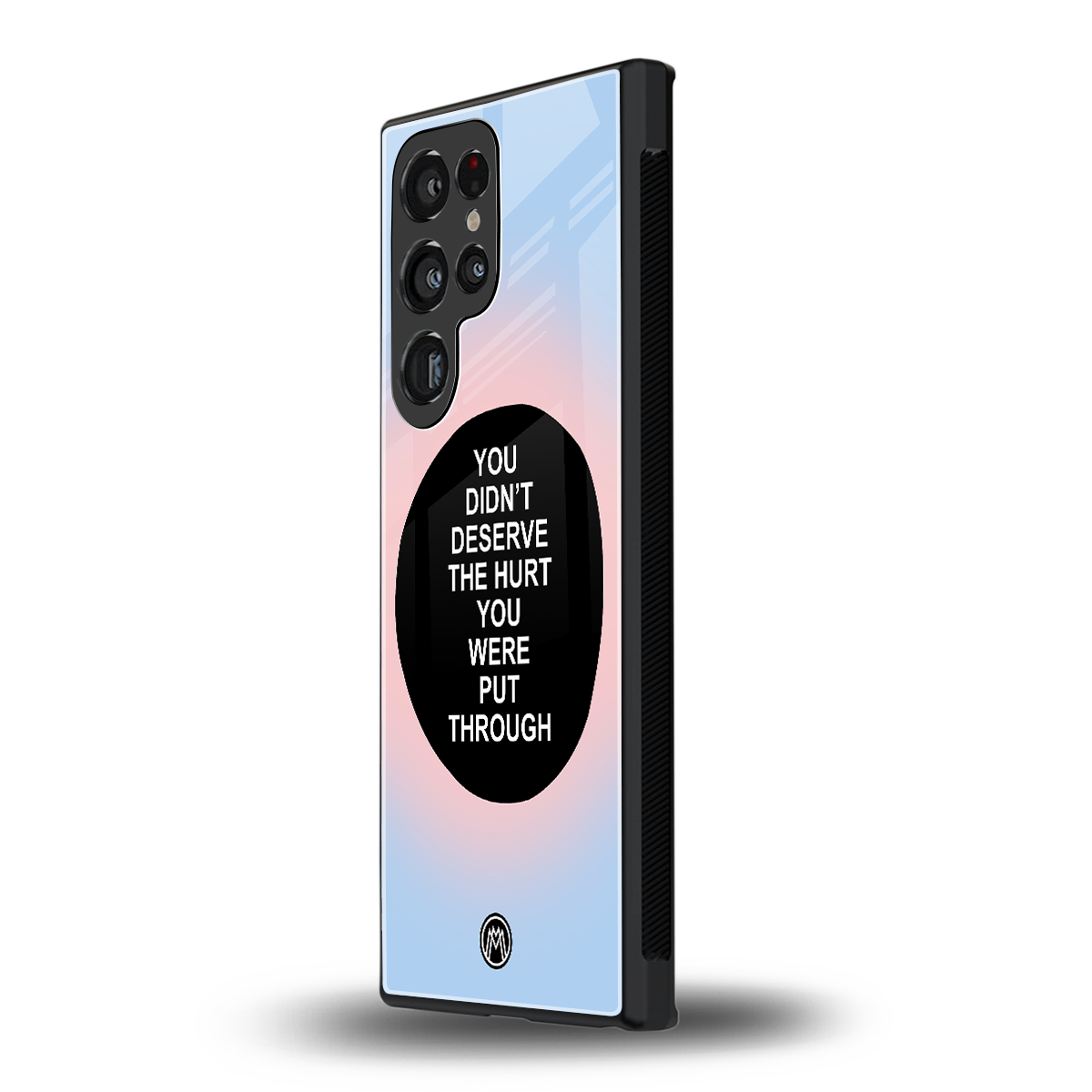 hurt back phone cover | glass case for samsung galaxy s23 ultra