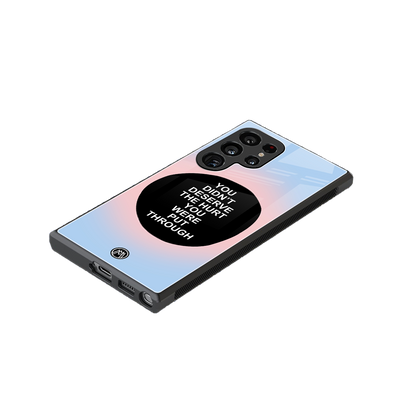hurt back phone cover | glass case for samsung galaxy s23 ultra