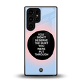 hurt back phone cover | glass case for samsung galaxy s25 ultra