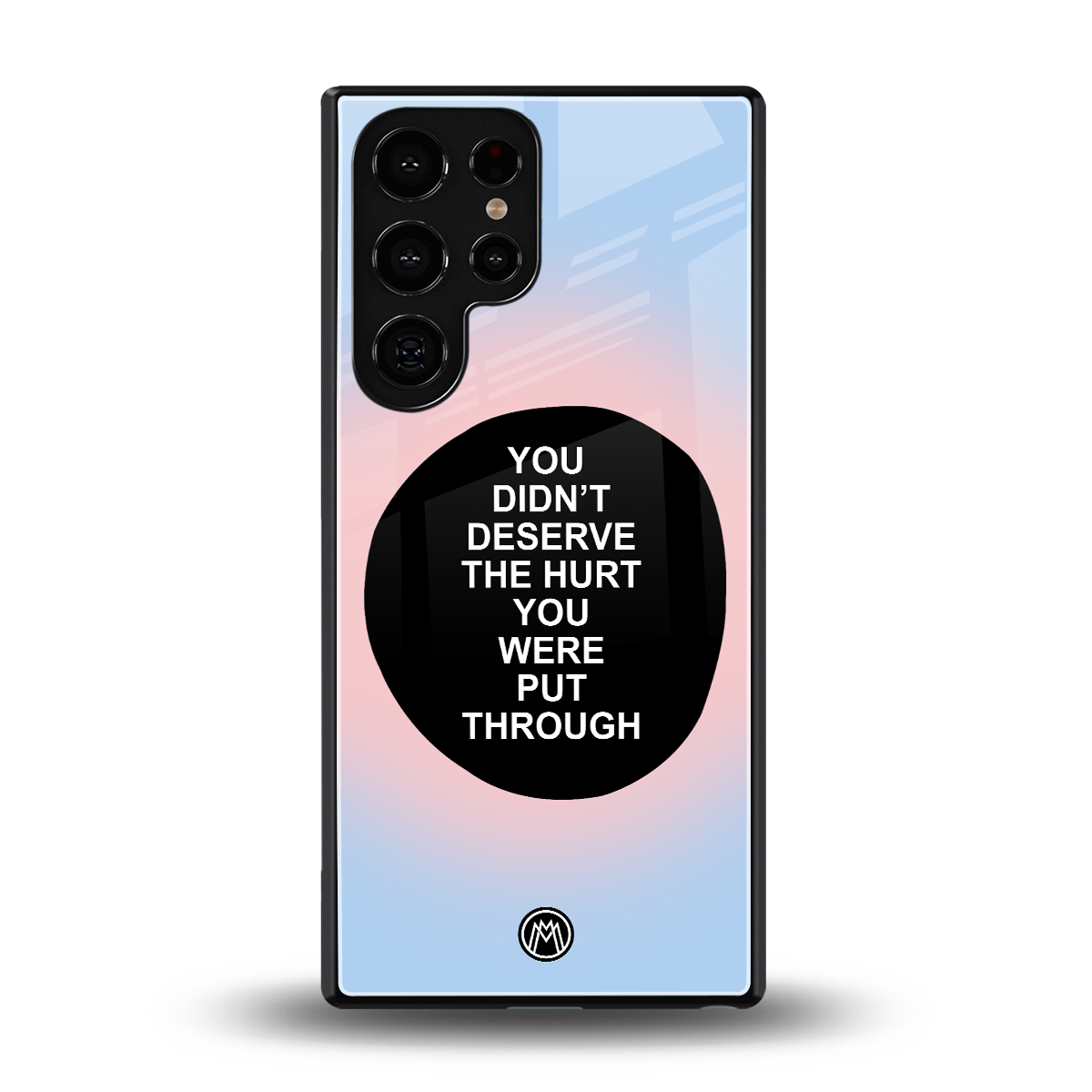 hurt back phone cover | glass case for samsung galaxy s25 ultra