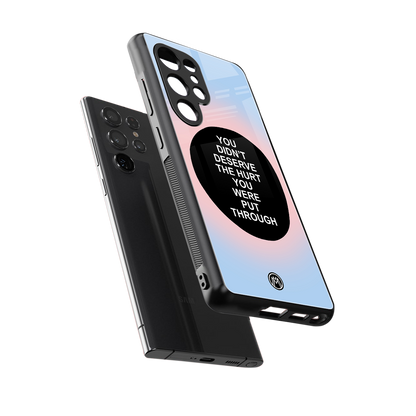 hurt back phone cover | glass case for samsung galaxy s25 ultra