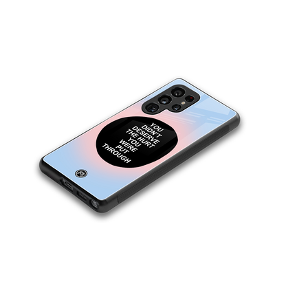 hurt back phone cover | glass case for samsung galaxy s25 ultra