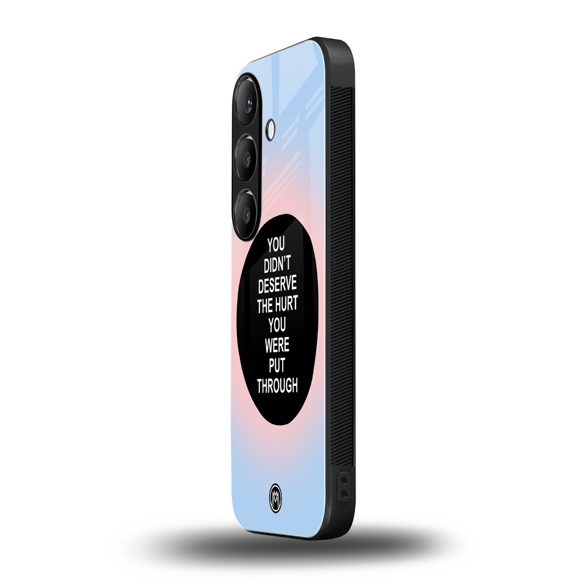 hurt back phone cover | glass case for samsung galaxy s23 plus