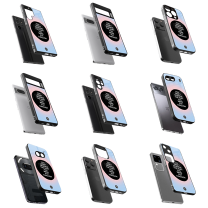 Durable Glass Back Mobile Case for iPhone, Samsung, OnePlus, Google Pixel, Redmi, Vivo, Oppo