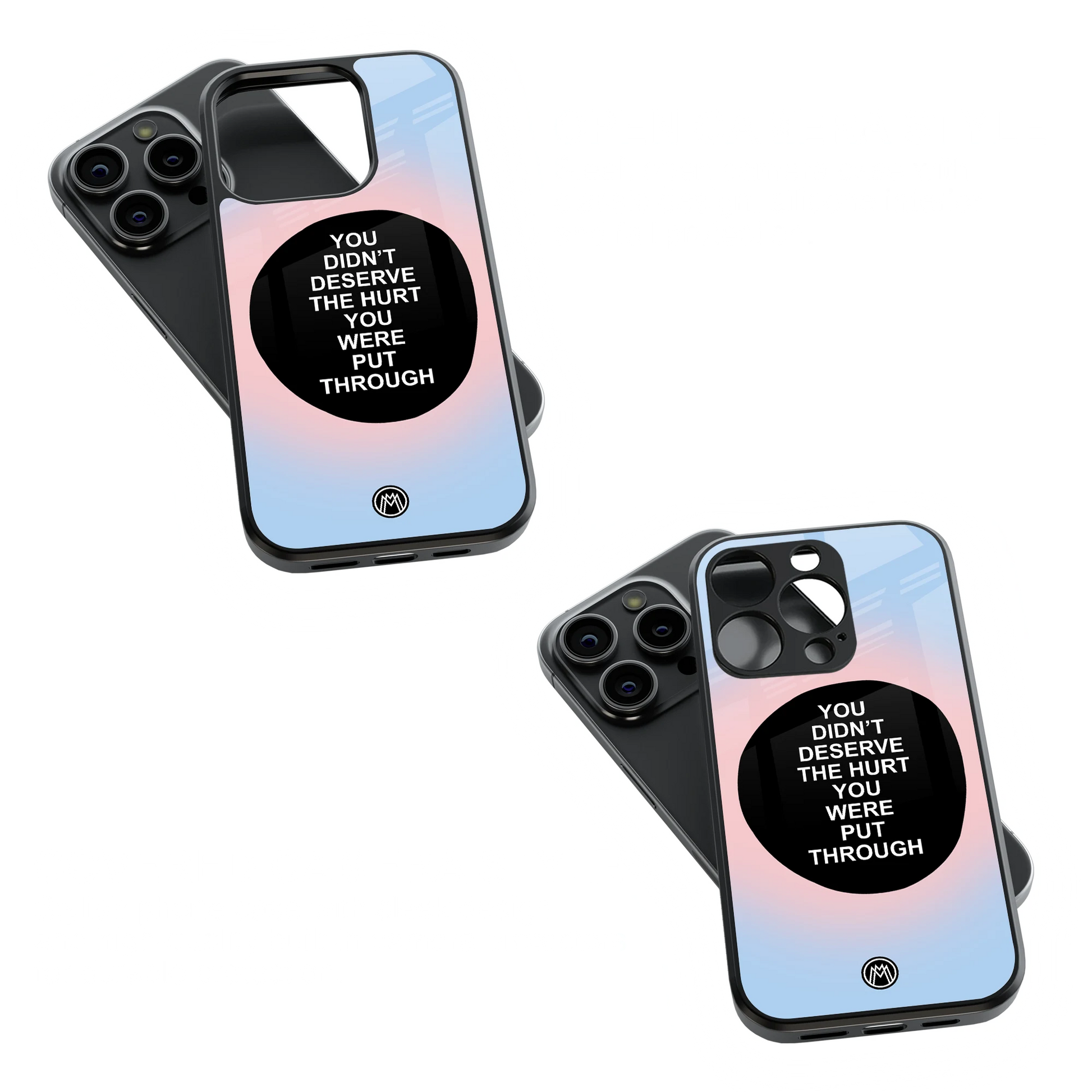 Trendy Glass Back Mobile Case for iPhone, Samsung, Redmi, OnePlus, Google Pixel, Motorola