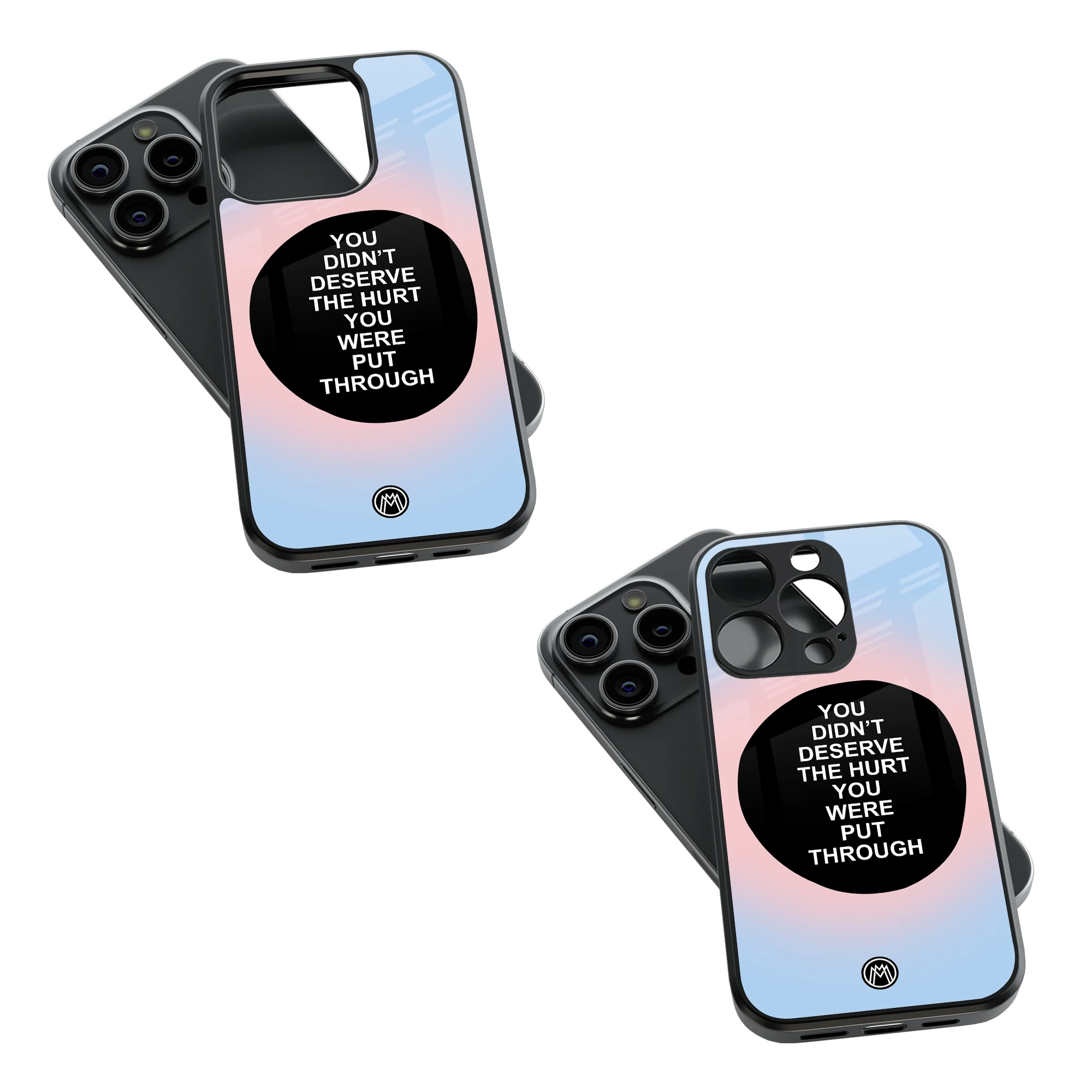 Trendy Glass Back Mobile Case for iPhone, Samsung, Redmi, OnePlus, Google Pixel, Motorola