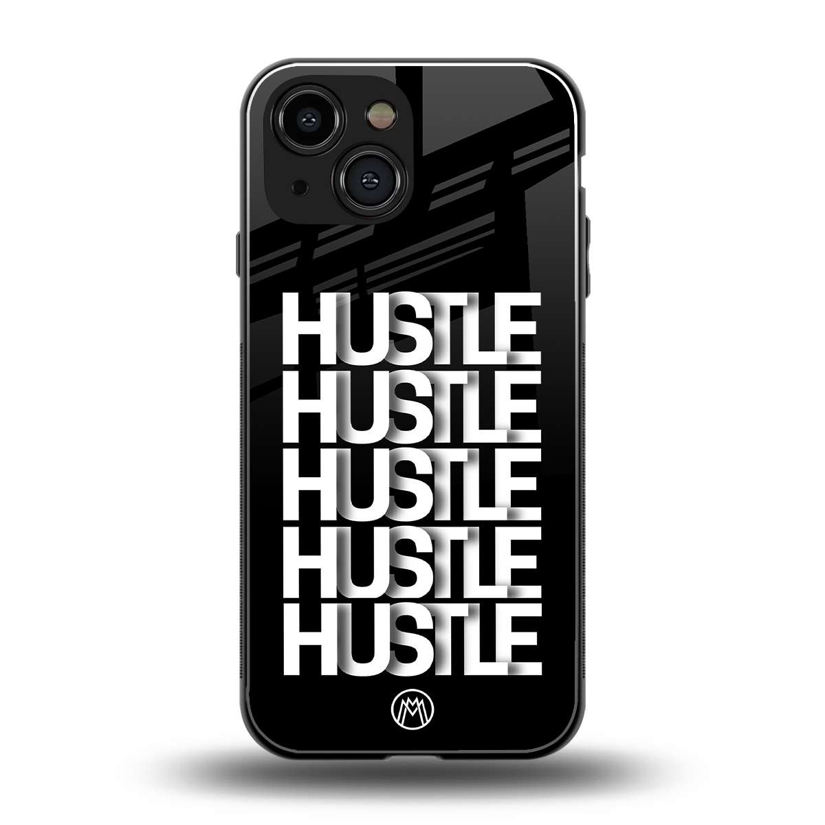 hustle back phone cover | glass case for iphone 13 mini
