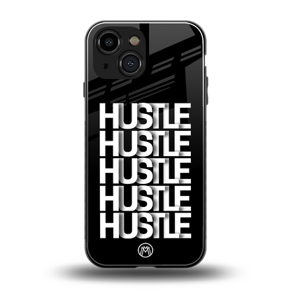 hustle back phone cover | glass case for iphone 13 mini