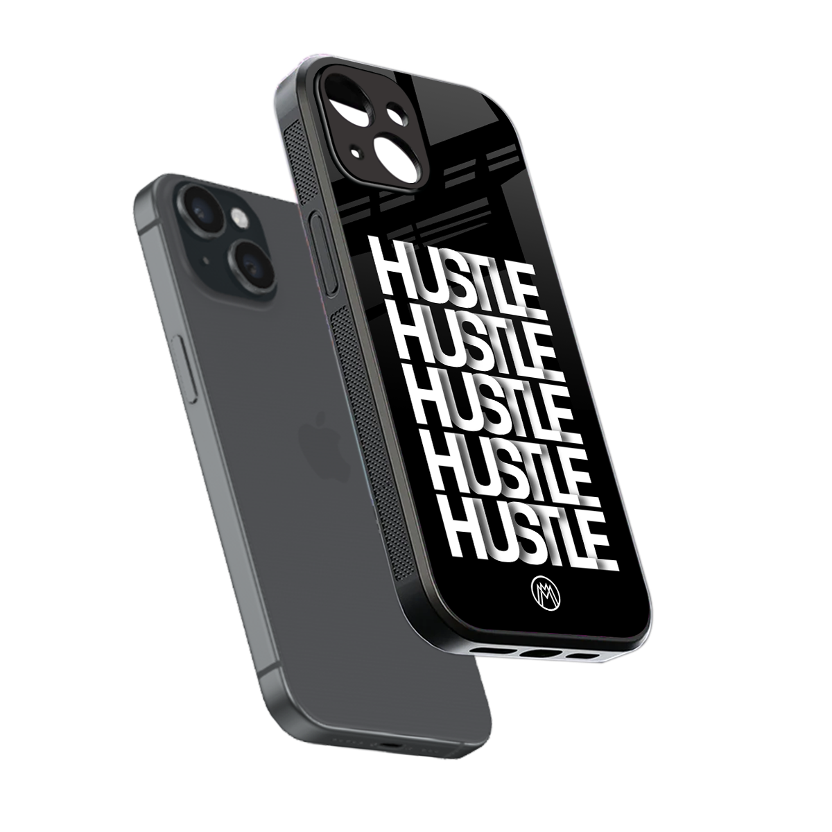 hustle back phone cover | glass case for iphone 13 mini