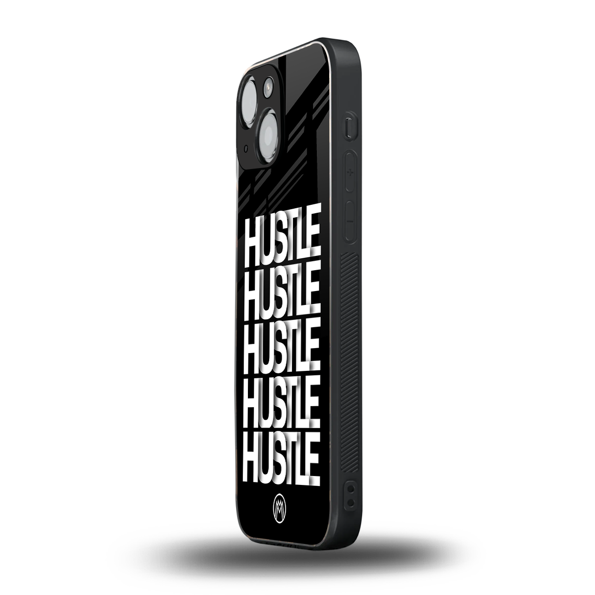 hustle back phone cover | glass case for iphone 13 mini