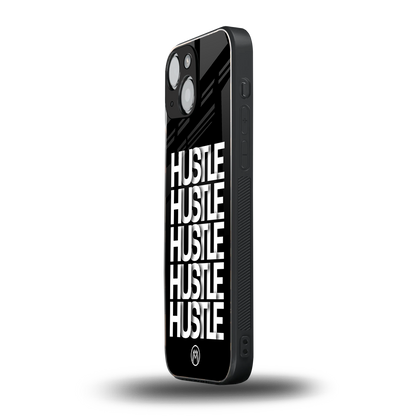 hustle back phone cover | glass case for iphone 13 mini