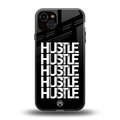 hustle back phone cover | glass case for iphone 14 plus