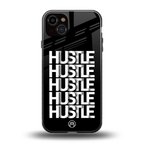hustle back phone cover | glass case for iphone 14 plus