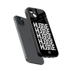 hustle back phone cover | glass case for iphone 14 plus