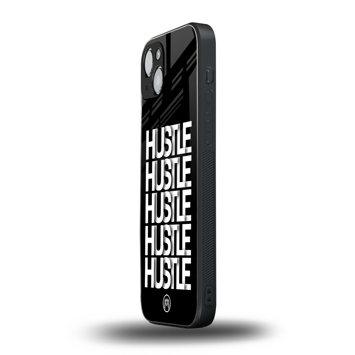 hustle back phone cover | glass case for iphone 14 plus