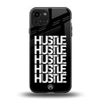 hustle back phone cover | glass case for iphone 15