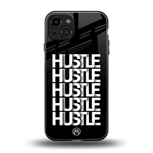 hustle back phone cover | glass case for iphone 15