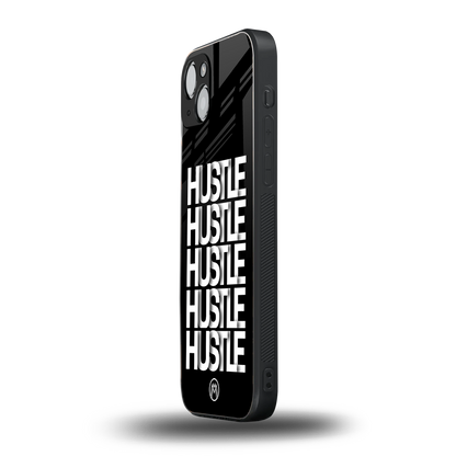 hustle back phone cover | glass case for iphone 15