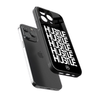 hustle back phone cover | glass case for iphone 15 pro