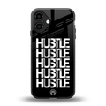 hustle back phone cover | glass case for iphone 16 plus