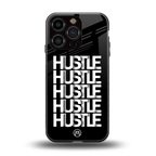 hustle back phone cover | glass case for iphone 16 pro