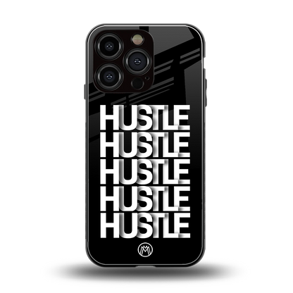 hustle back phone cover | glass case for iphone 16 pro