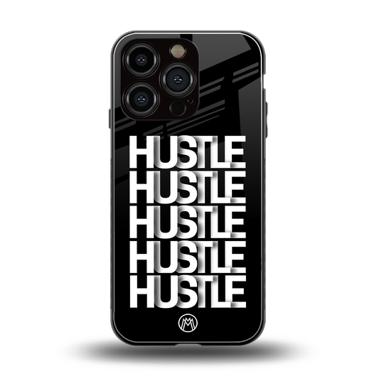 hustle back phone cover | glass case for iphone 16 pro