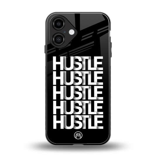 hustle back phone cover | glass case for iphone 16