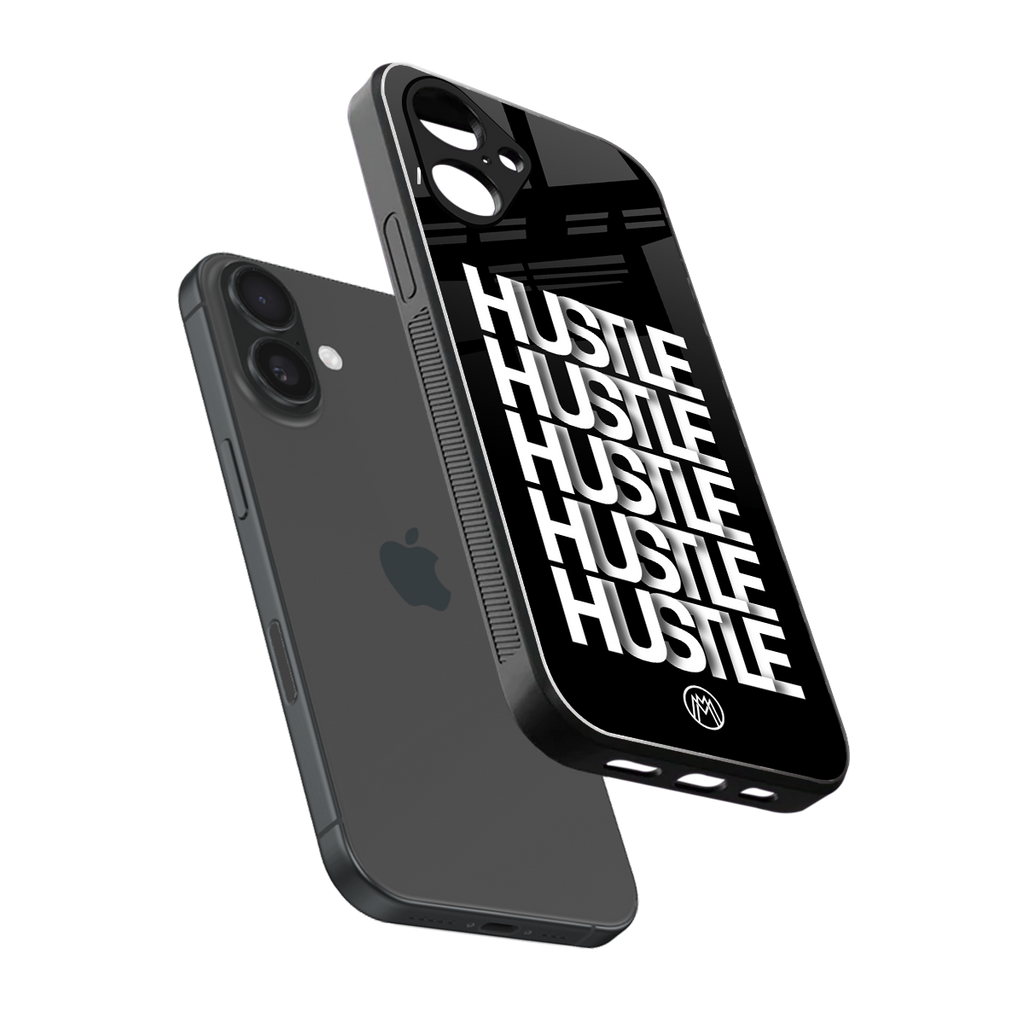 hustle back phone cover | glass case for iphone 16