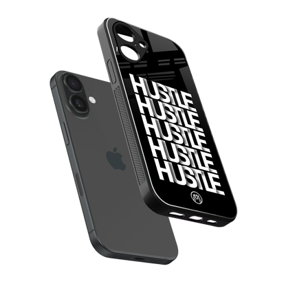 hustle back phone cover | glass case for iphone 16