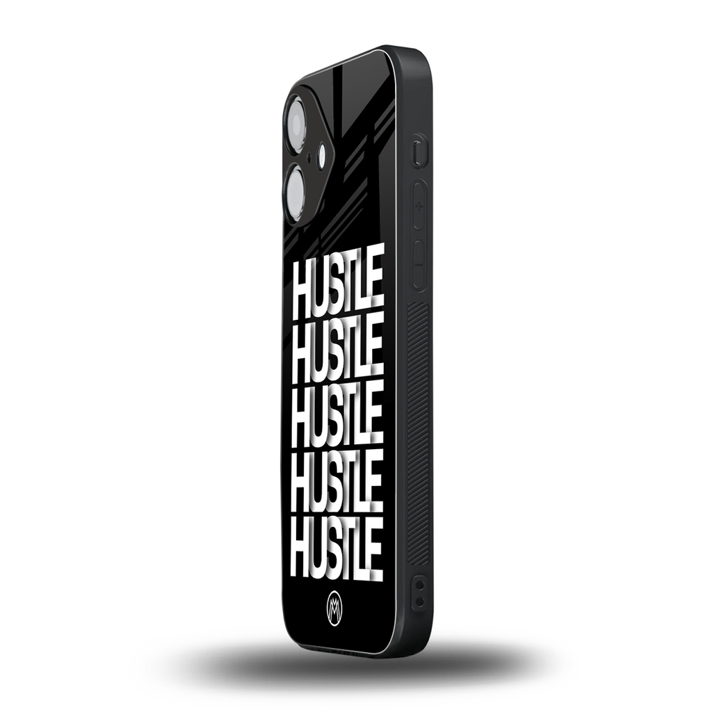 hustle back phone cover | glass case for iphone 16