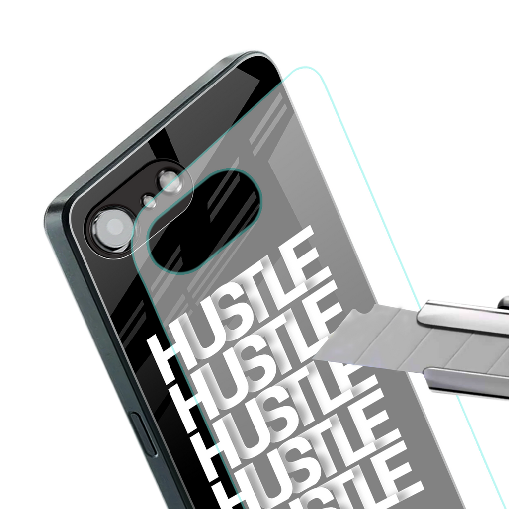 hustle back phone cover | glass case for iphone 16e