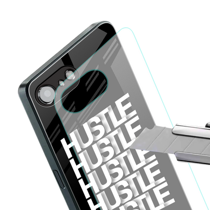 hustle back phone cover | glass case for iphone 16e