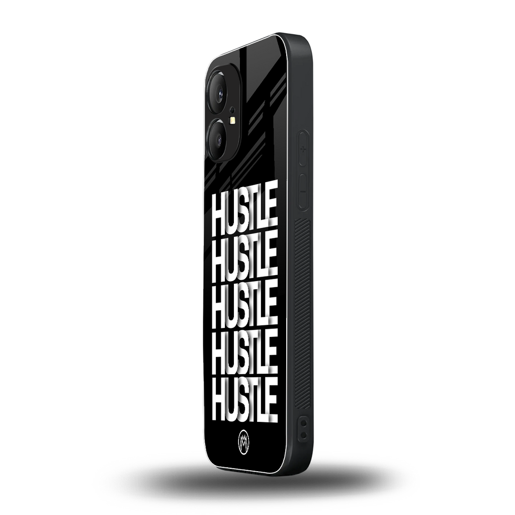 hustle back phone cover | glass case for nothing phone 1