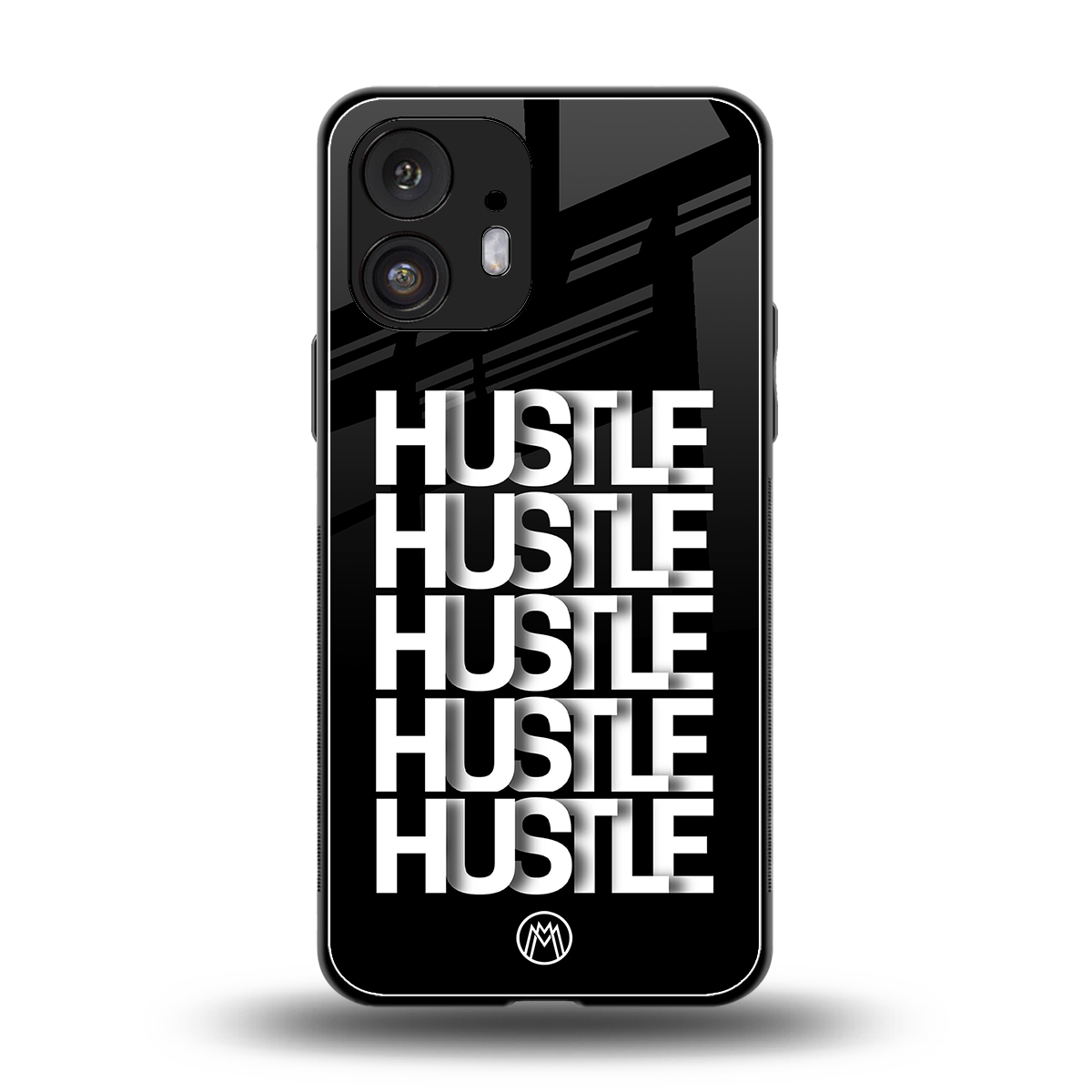 hustle back phone cover | glass case for nothing phone 2